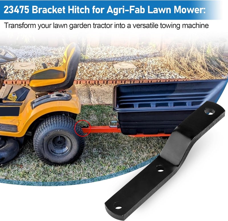 Pulems Lawn Mower Hitch for Agri-Fab 23475 Tractor Bracket, Garden Mower Tractor Attachments Lawn Tractor Trailer Hitch Adapter Plate – Fit for Agri-Fab Replacement Parts - Image 2